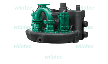 Напорная канализационная установка Wilo W-Lift с двумя насосами